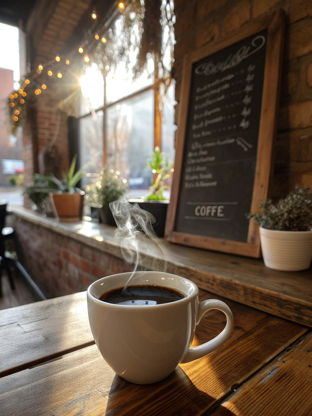 A peaceful morning coffee brewing ritual